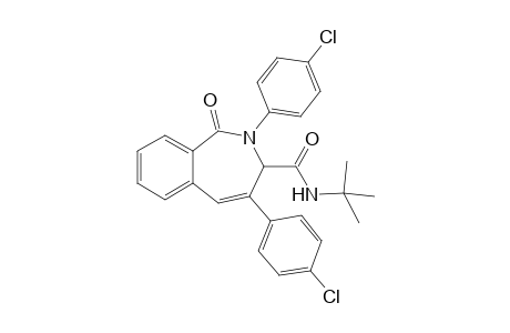 N-(tert-butyl)-2,4-bis(4-chlorophenyl)-2,3-dihydro-1H-2-benzazepin- 1-one-3-carboxamide