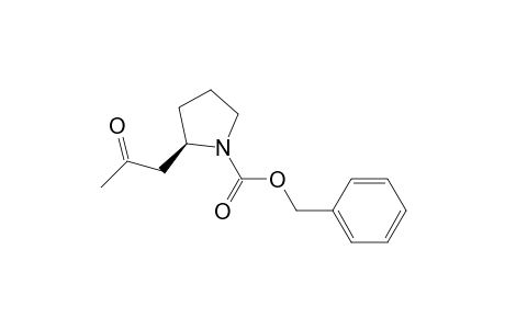 (R)-N-Benzyloxycarbonyl-2-(2-oxopropyl)-pyrrolidine
