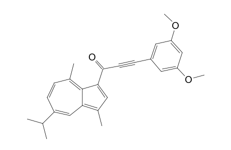 3-(3,5-Dimethoxyphenyl)-1-[3,8-dimethyl-5-(propan-2-yl)azulen-1-yl]prop-2-yn-1-one