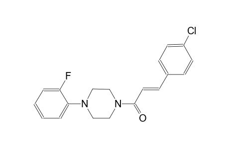 1-[(2E)-3-(4-chlorophenyl)-2-propenoyl]-4-(2-fluorophenyl)piperazine