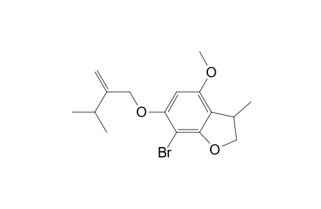 Benzofuran, 7-bromo-2,3-dihydro-4-methoxy-3-methyl-6-(3-methyl-2-methylenebutoxy) -