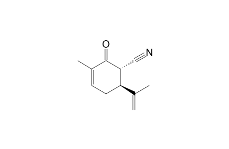 (1S,6S)-6-Isopropenyl-3-methyl-2-oxo-3-cyclohexenecarbonitrile