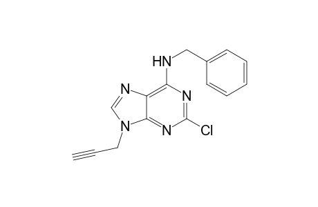 2-Chloro-6-benzylamino-9-(2-propynyl)purine