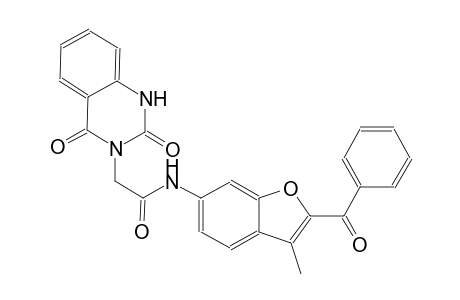 3-quinazolineacetamide, N-(2-benzoyl-3-methyl-6-benzofuranyl)-1,2,3,4-tetrahydro-2,4-dioxo-