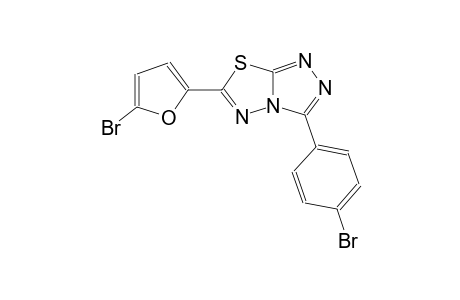 6-(5-bromo-2-furyl)-3-(4-bromophenyl)[1,2,4]triazolo[3,4-b][1,3,4]thiadiazole