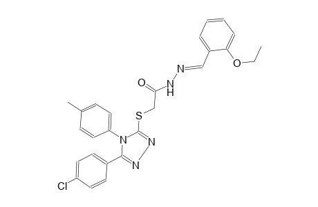 acetic acid, [[5-(4-chlorophenyl)-4-(4-methylphenyl)-4H-1,2,4-triazol-3-yl]thio]-, 2-[(E)-(2-ethoxyphenyl)methylidene]hydrazide