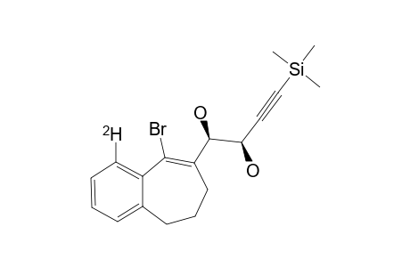 (1-R*,2-S*)-1-(1-DEUTERO-9-BROMO-6,7-DIHYDRO-5H-BENZO-[7]-ANNULEN-8-YL)-4-TRIMETHYLSILANYL-BUT-3-YNE-1,2-DIOL