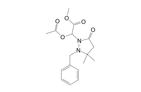 ALPHA-ACETOXY-1-BENZYL-5,5-DIMETHYL-3-OXOPYRAZOLIDINE-ACETIC-ACID-METHYLESTER