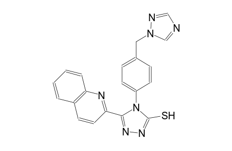 4H-1,2,4-triazole-3-thiol, 5-(2-quinolinyl)-4-[4-(1H-1,2,4-triazol-1-ylmethyl)phenyl]-