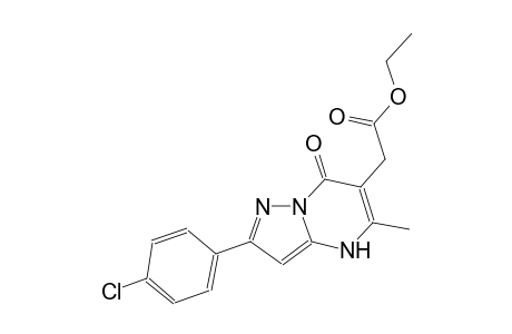 pyrazolo[1,5-a]pyrimidine-6-acetic acid, 2-(4-chlorophenyl)-4,7-dihydro-5-methyl-7-oxo-, ethyl ester