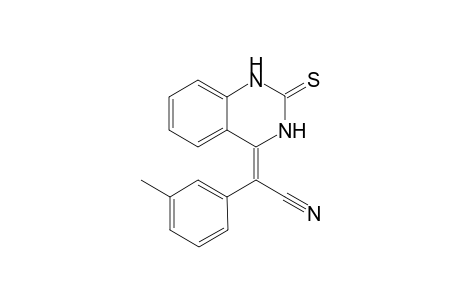 (E)-4-[1-Cyano-1-(3-tolyl)methylidene-3,4-dihydroquinazoline-2(1H)-thione