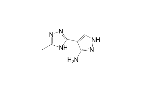 1H-Pyrazol-3-amine, 4-(5-methyl-4H-1,2,4-triazol-3-yl)-