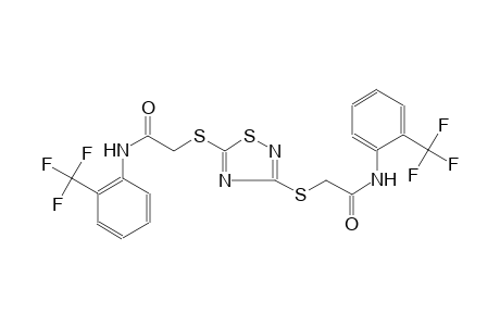 acetamide, 2-[[3-[[2-oxo-2-[[2-(trifluoromethyl)phenyl]amino]ethyl]thio]-1,2,4-thiadiazol-5-yl]thio]-N-[2-