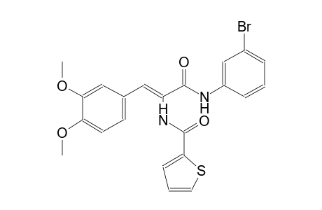 N-[(Z)-1-[(3-bromoanilino)carbonyl]-2-(3,4-dimethoxyphenyl)ethenyl]-2-thiophenecarboxamide