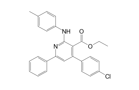 Ethyl 4-(4-chlorophenyl)-2-[(4-methylphenyl)amino]-6-phenyl-3-pyridinecarboxylate