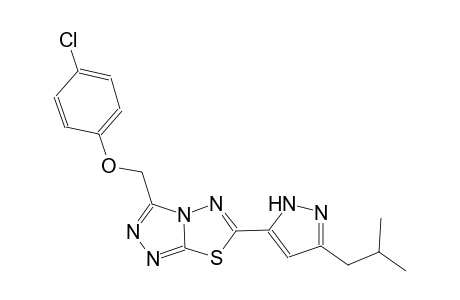 [1,2,4]triazolo[3,4-b][1,3,4]thiadiazole, 3-[(4-chlorophenoxy)methyl]-6-[3-(2-methylpropyl)-1H-pyrazol-5-yl]-