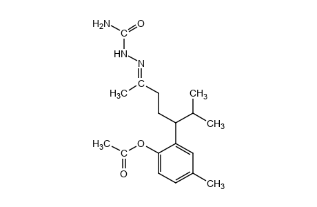 5-(6-HYDROXY-m-TOLYL)-6-METHYL-2-HEPTANONE, SEMICARBAZONE, ACETATE