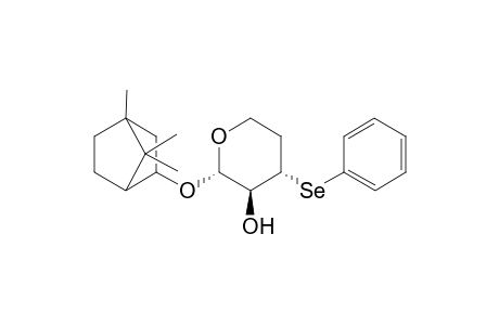 2(S)-(1-bornyloxy)-3(S)-hydroxy-4(S)-(phenylseleno)tetrahydropyran