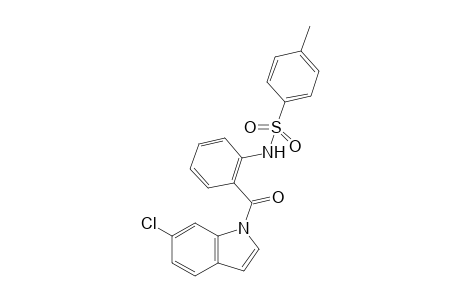 N-(2-(6-chloro-1H-indole-1-carbonyl)phenyl)-4-methylbenzenesulfonamide