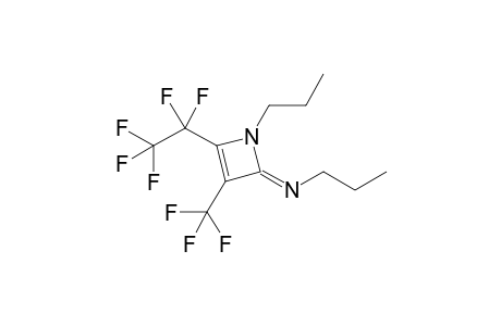 (4-Pentafluoroethyl-1-propyl-3-trifluoromethyl-1,2-dihydroazet-2-ylidene)propylamine