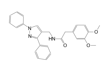 2-(3,4-dimethoxyphenyl)-N-[(1,3-diphenyl-1H-pyrazol-4-yl)methyl]acetamide