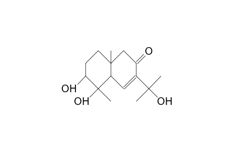 3a,4a-Dihydroxy-6-(1-hydroxy-1-methyl)ethyl-4b,8ab-dimethyl-1,2,3,4,4a,7,8,8a-octahydro-naphthalen-7-one