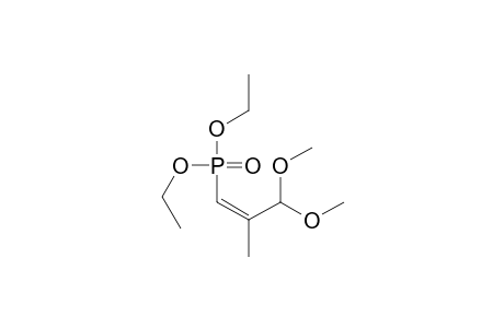 Diethyl ( 3,3-dimethoxy-2-methylprop-1-enyl)phosphonate