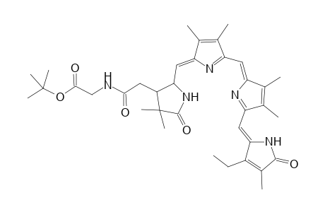 Glycine, N-[(17-ethyl-1,2,3,19,23,24-hexahydro-2,2,7,8,12,13,18-heptamethyl-1, 19-dioxo-21H-bilin-3-yl)acetyl]-, 1,1-dimethylethyl ester, (.+-.)-