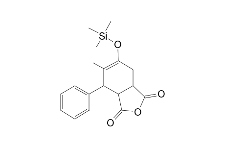 5-Methyl-4-phenyl-6-trimethylsilyloxy-3a,4,7,7a-tetrahydro-isobenzofuran-1,3-dione