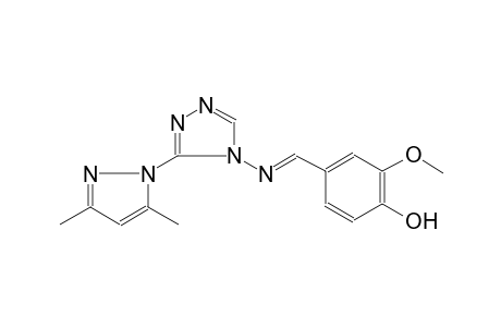 phenol, 4-[(E)-[[3-(3,5-dimethyl-1H-pyrazol-1-yl)-4H-1,2,4-triazol-4-yl]imino]methyl]-2-methoxy-