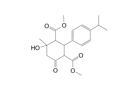 1,3-cyclohexanedicarboxylic acid, 4-hydroxy-4-methyl-2-[4-(1-methylethyl)phenyl]-6-oxo-, dimethyl ester