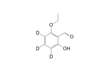 2-Ethoxy-6-hydroxy-3,4,5-d3-benzaldehyde