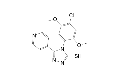 4-(4-chloro-2,5-dimethoxyphenyl)-5-(4-pyridinyl)-4H-1,2,4-triazole-3-thiol