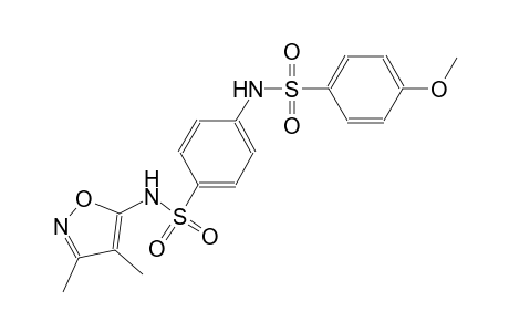 N-(4-{[(3,4-dimethyl-5-isoxazolyl)amino]sulfonyl}phenyl)-4-methoxybenzenesulfonamide