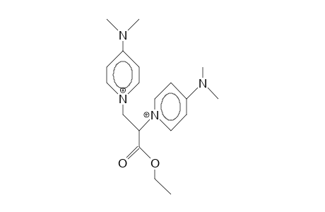 2,3-Bis(4-dimethylamino-pyridyl)-propanoic acid, ethyl ester dication