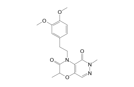 2,6-DIMETHYL-4-[2-(3,4-DIMETHOXYPHENYL)-ETHYL]-2H-PYRIDAZINO-[4,5-B]-[1,4]-OXAZINE-3,5-DIONE