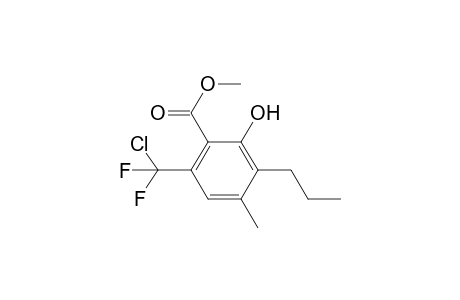 Methyl 6-[Chloro(difluoro)methyl]-2-hydroxy-4-methyl-3-propylbenzoate