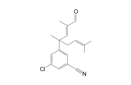 (E)-3-Chloro-5-(2,4,7-trimethyl-1-oxooct-2,6-dien-4-yl)benzonitrile
