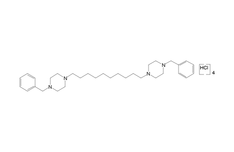 1,1'-decamethylenebis[4-benzylpiperazine], tetrahydrochloride