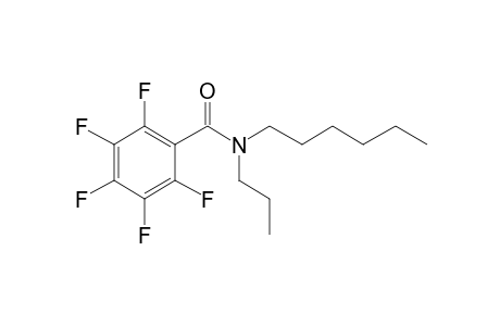 Benzamide, pentafluoro-N-propyl-N-hexyl-