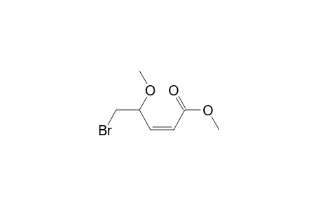 2-Pentenoic acid, 5-bromo-4-methoxy-, methyl ester, (Z)-(.+-.)-