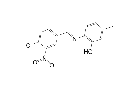 2-[(4-chloro-3-nitro-benzylidene)-amino]-5-methyl-phenol