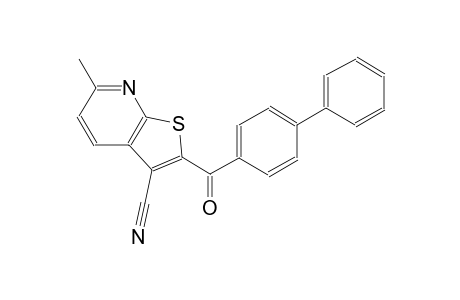 2-([1,1'-biphenyl]-4-ylcarbonyl)-6-methylthieno[2,3-b]pyridine-3-carbonitrile