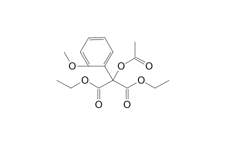 Diethyl .alpha.-[1-(2-methoxyphenyl)]-.alpha.-acetoxymalonate