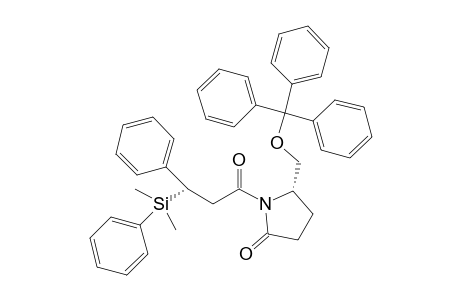 (5S)-1-[(3S)-3-[dimethyl(phenyl)silyl]-1-oxo-3-phenylpropyl]-5-[(triphenylmethyl)oxymethyl]-2-pyrrolidinone