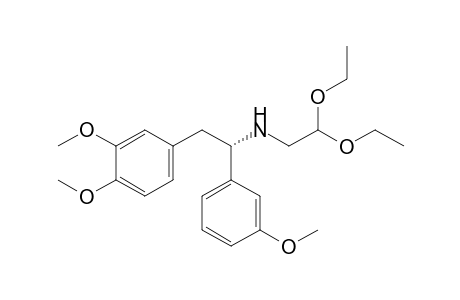 (+)-(1S)-1-(3-Methoxyphenyl)-2-(3,4-dimethoxyphenyl)-N-(2,2-diethoxyethyl)ethylamine