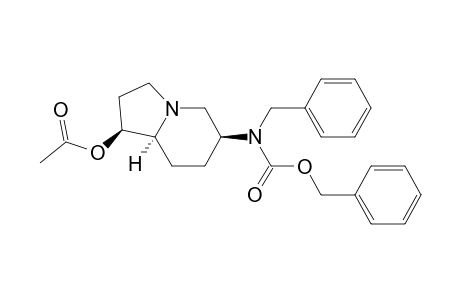 (1S,6S,8aS)-octhydro-1-acetoxy-6-[N-benzyl-N-(benzyloxycarbonyl)amino]indolizine