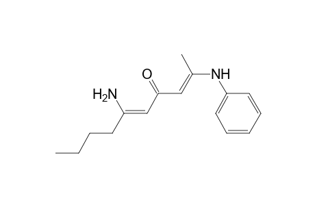 6-Amino-2-(N-phenylamino)deca-2,5-dien-4-one