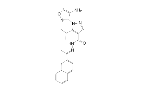 1-(4-amino-1,2,5-oxadiazol-3-yl)-5-isopropyl-N'-[(E)-1-(2-naphthyl)ethylidene]-1H-1,2,3-triazole-4-carbohydrazide