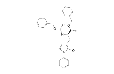 BENZYL-(2S)-2-BENZYLOXYCARBONYLAMINO-3-(5-HYDROXY-1-PHENYLPYRAZOL-4-YL)-PROPIONATE